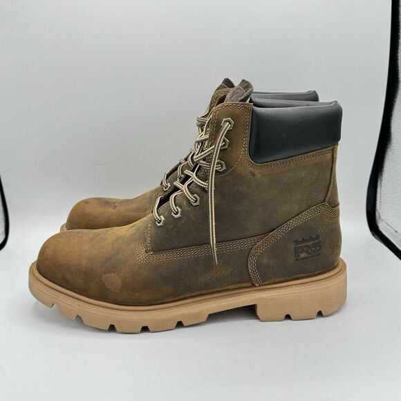 $150 Men's Timberland PRO Sawhorse 6" Composite Safety Toe Dk Brown Size 11.5W - Picture 2 of 9